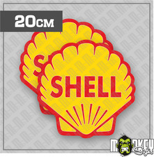 Shell Stickers Set of 2 Retro