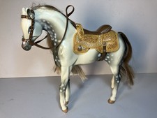 Bratz Wild Wild West White Grey Appaloosa Horse Pony With Saddle and Reins 