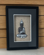 Sitting Buddha Wall Art Black