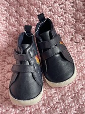 Next Baby Boys Hi-Top pram Boots Pram Shoes size 6-12 months navy Blue BNWOT