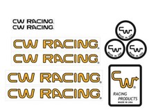 Racing decal set yellow - cw,