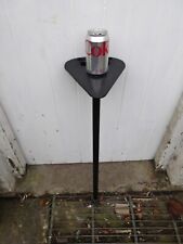 Black Flipstick Walking Shooting Stick Chair Seat Foldable 86 cm Tall