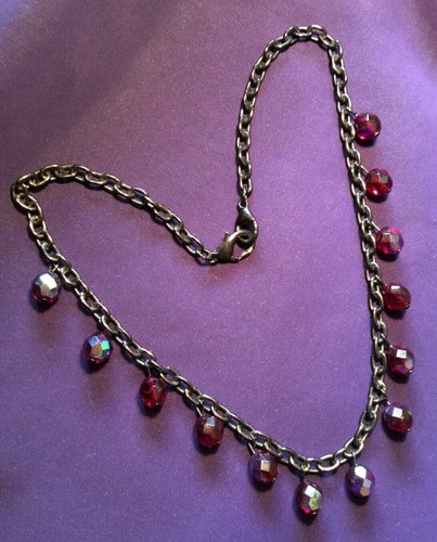 Blood red glass - red,