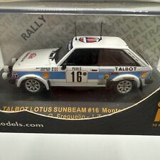 ixo rally cars 1/43talbot Lotus Sunbeam Monte Carlo 1981