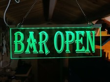man cave Open Bar sign LED  -