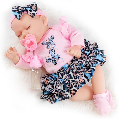Reborn baby doll girl closed - doll,