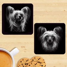 Chinese Crested Dog Coasters