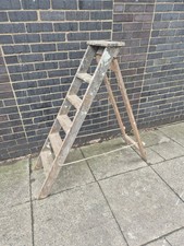 Vintage wooden stepladder (3)