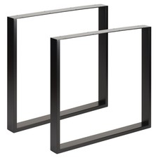 Set of 2 Industrial Metal Square Table Legs Dining/Office/Desk/Side 71x80cm #274