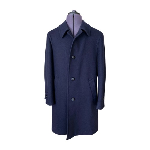 Men dark blue wool blend - men's,