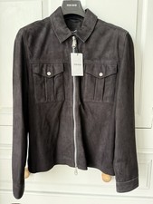 Reiss Suede Trucker Jacket