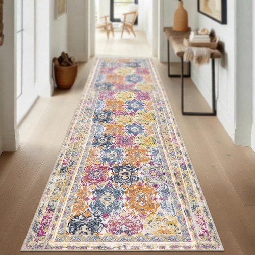 Extra long floral carpet - floral,