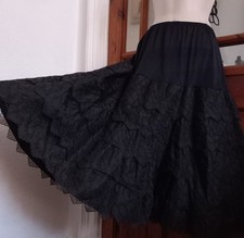 Vtg 50s Embroidered Ruffle