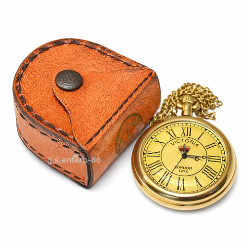 Brass pocket watch with - pocket,