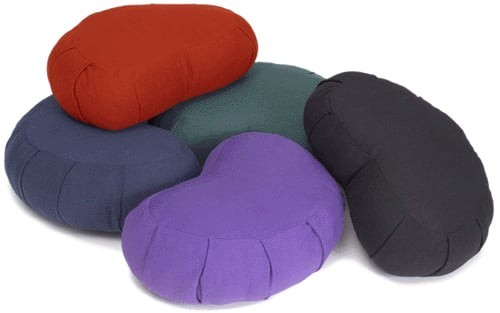 Orange yoga meditation cushion - orange,