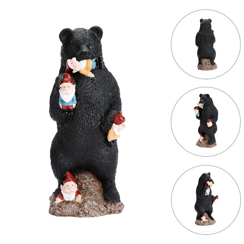 Black bear statue - statue, gnome
