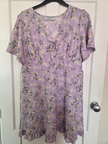 Primark lilac floral dress - primark,