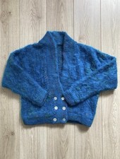 Chunky Hand Knitted Blue