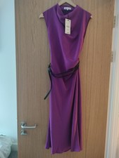 Zara Purple Belted Dress Size