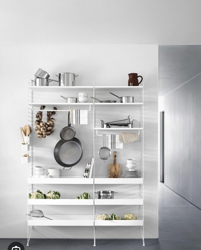 String metal shelf low edge - shelf,