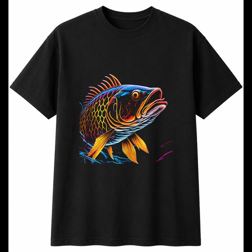 Ghost carp airbrush - ghost, ocean