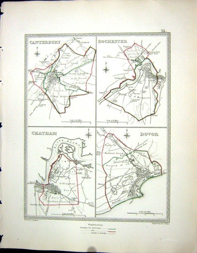 Old walker creighton map c1850 - creighton,