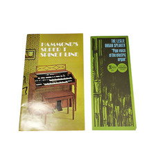2/Lot VTG 1969 Hammond Organ Brochure, Super T Spinet Line Leslie Speaker