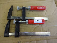 Woodworking clamps, quick action 6" capacity x 2" throat  x 2