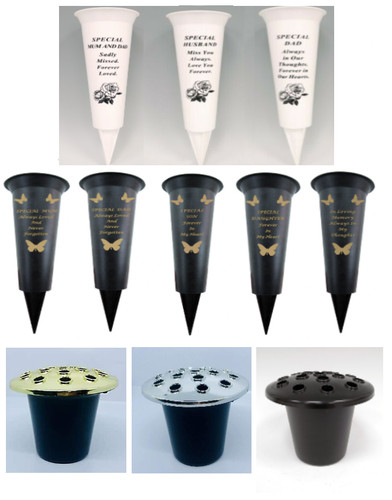 Memorial vases pots graveside - vases,