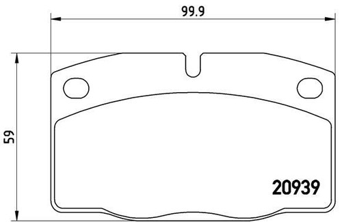 Brembo 005 brake pad - p,