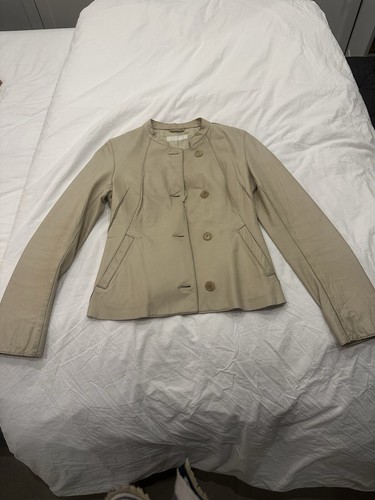 Nicole farhi leather jacket - leather,