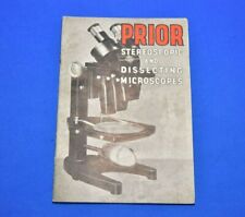 Prior Stereoscopic and Dissecting Microscopes technical catalogue  brochure