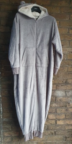 New grey hooded bear - m&s, with