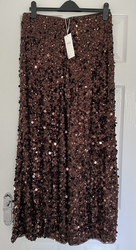 Chocolate brown sequin - m&s,