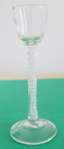 Georgian cordial wine glass - glass, c