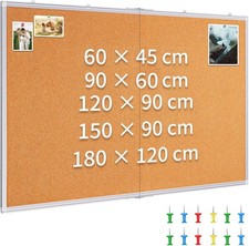 Cork Pin Board 90x150cm Large