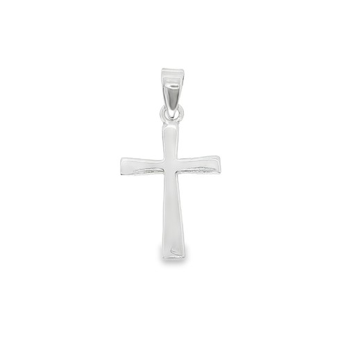 Sterling silver solid cross - solid,