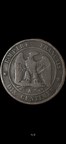 1853 dix centimes - of, napoleon