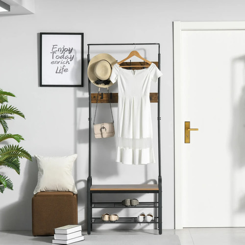 Hall tree coat stand - tree, with