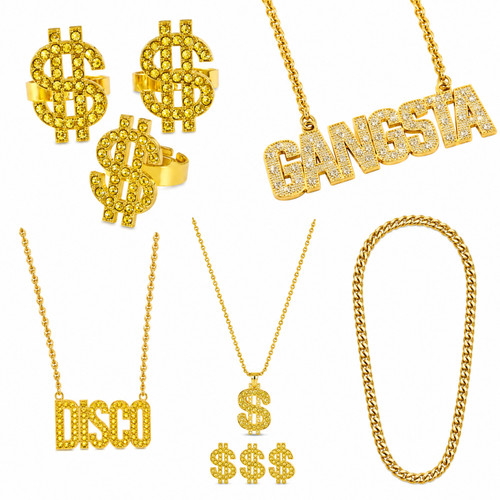 Gold bling chain - chain, necklace