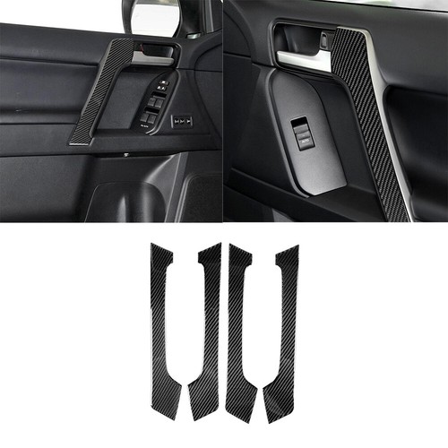 4pcs carbon fiber door armrest - fiber,