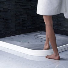 100CM Rubber Silicone Shower Barrier Water Stopper Bathroom Waterproof Strip