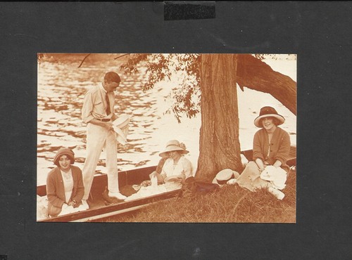 Nostalgia postcard boating - postcard,