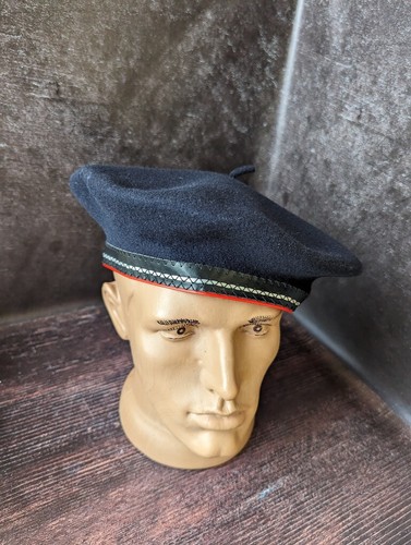 Wool basque beret - jaxon, blue