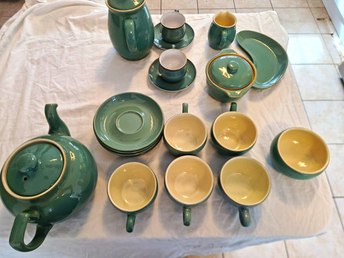 Denby green regency stoneware - green,