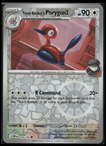 Team rocket porygon2 154 - team, 154/182