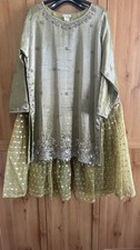 Green and Gold Gharara - Size