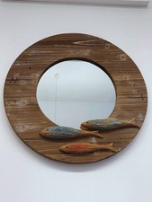 Wooden Fish Mirror