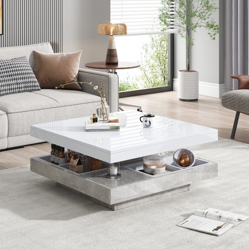 Square coffee table side - coffee,