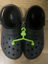 Crocs Fleece Lined Black Clogs